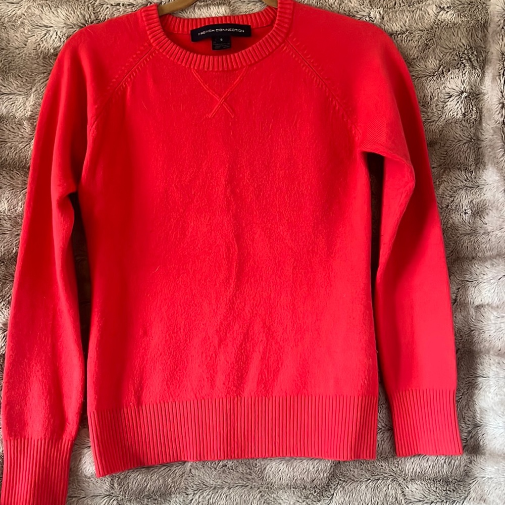 French Connection orange sweater